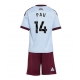Aston Villa Pau Torres #14 Replike Rezervni Dres za djecu 2026-27 Kratak Rukav (+ Kratke hlače)